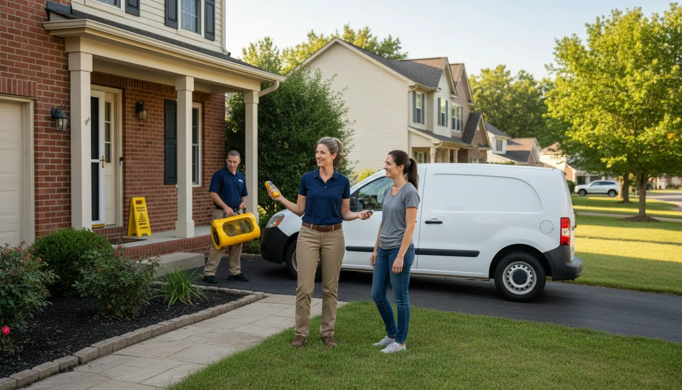 Residential water damage restoration in North Waterford, ME